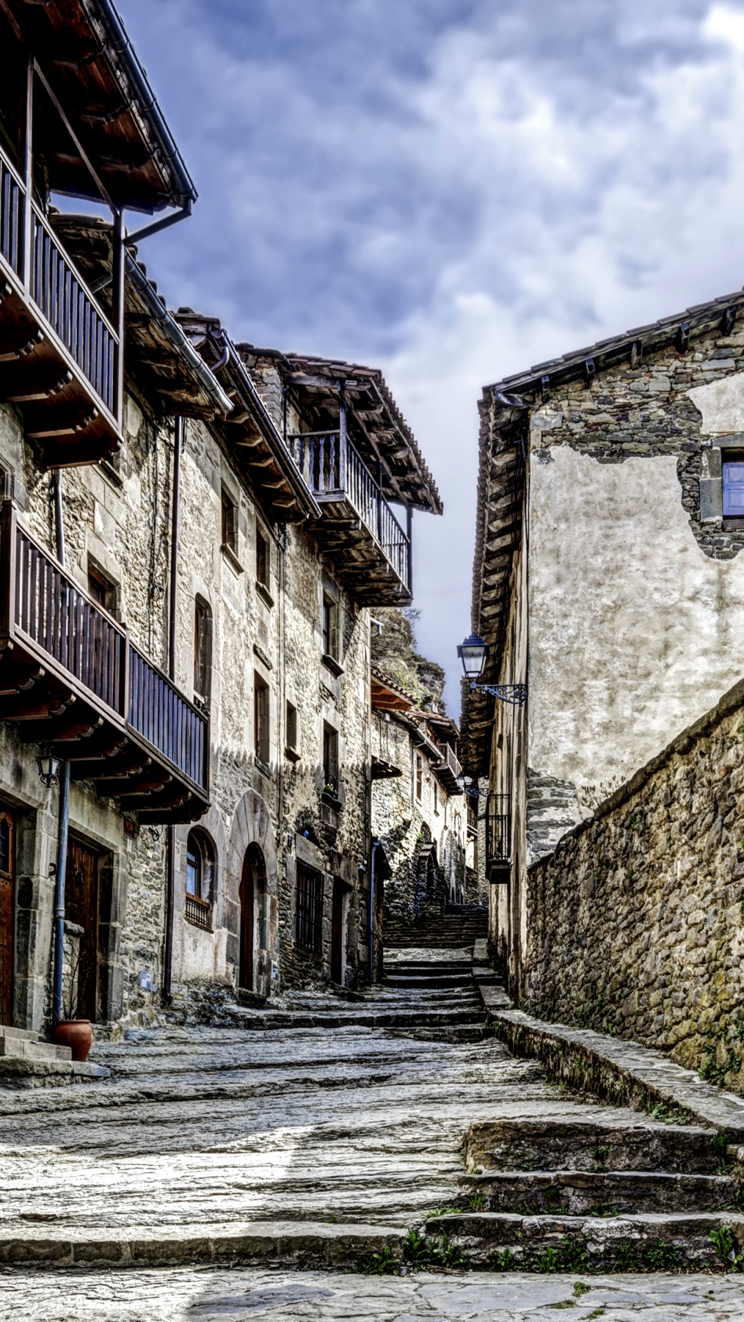 Rue, Ville, Ruelle, Bâtiment, Quartier. Wallpaper in 1080x1920 Resolution