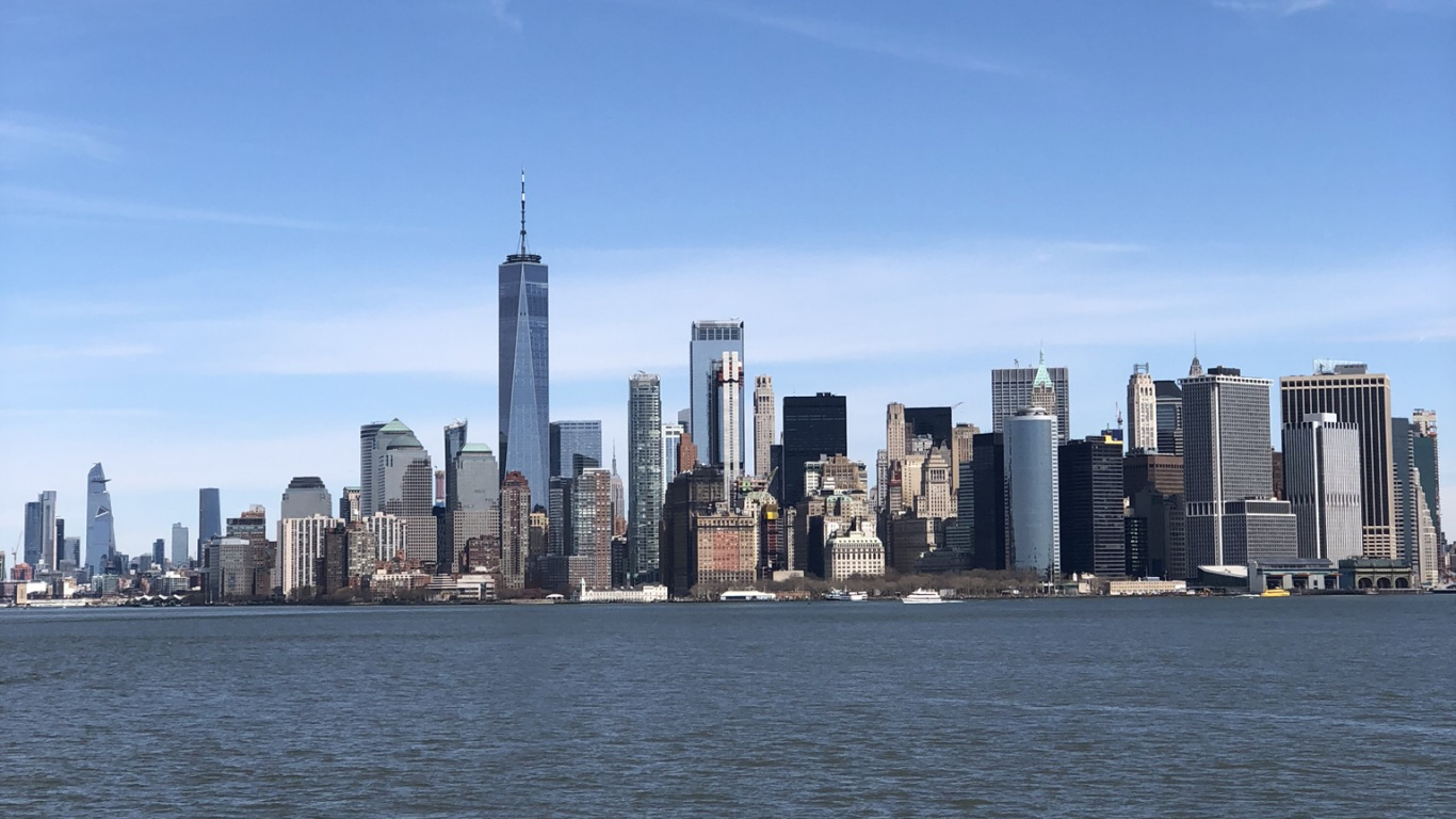 New York City, Tageszeit, Tower Block, Stadtgebiet, Metropole. Wallpaper in 1366x768 Resolution