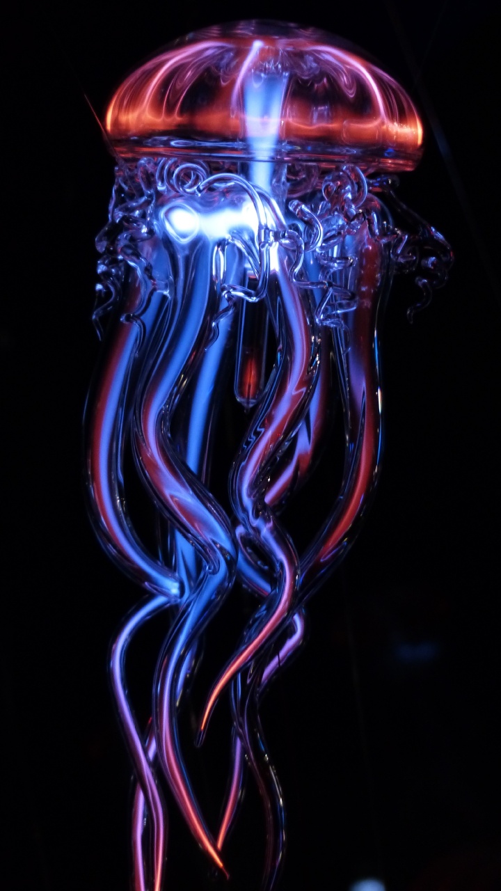 Illustration de Fumée Bleue et Blanche. Wallpaper in 720x1280 Resolution