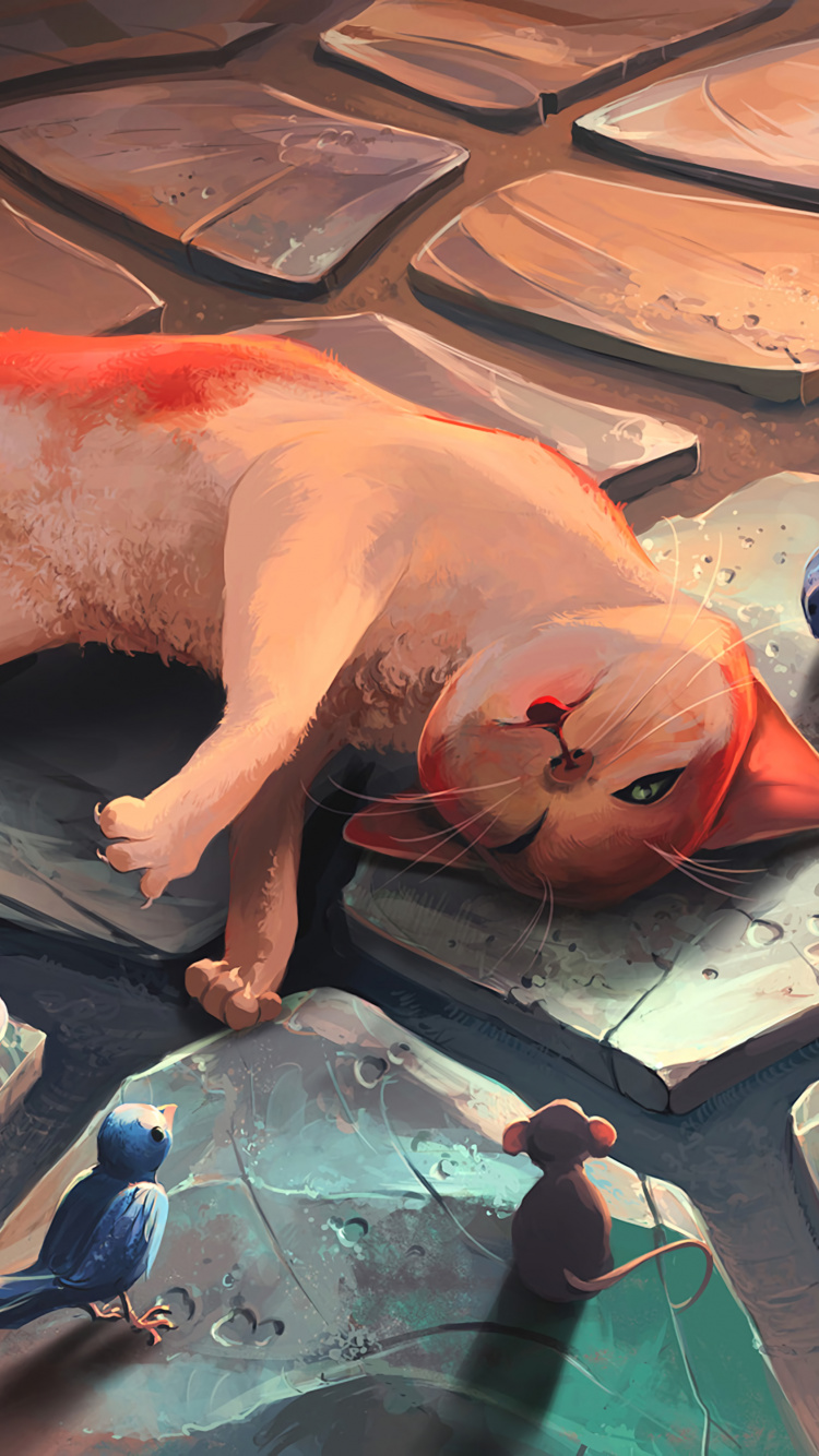 数码艺术, 艺术, 创造性的艺术, 小鹿, Sin 壁纸 750x1334 允许