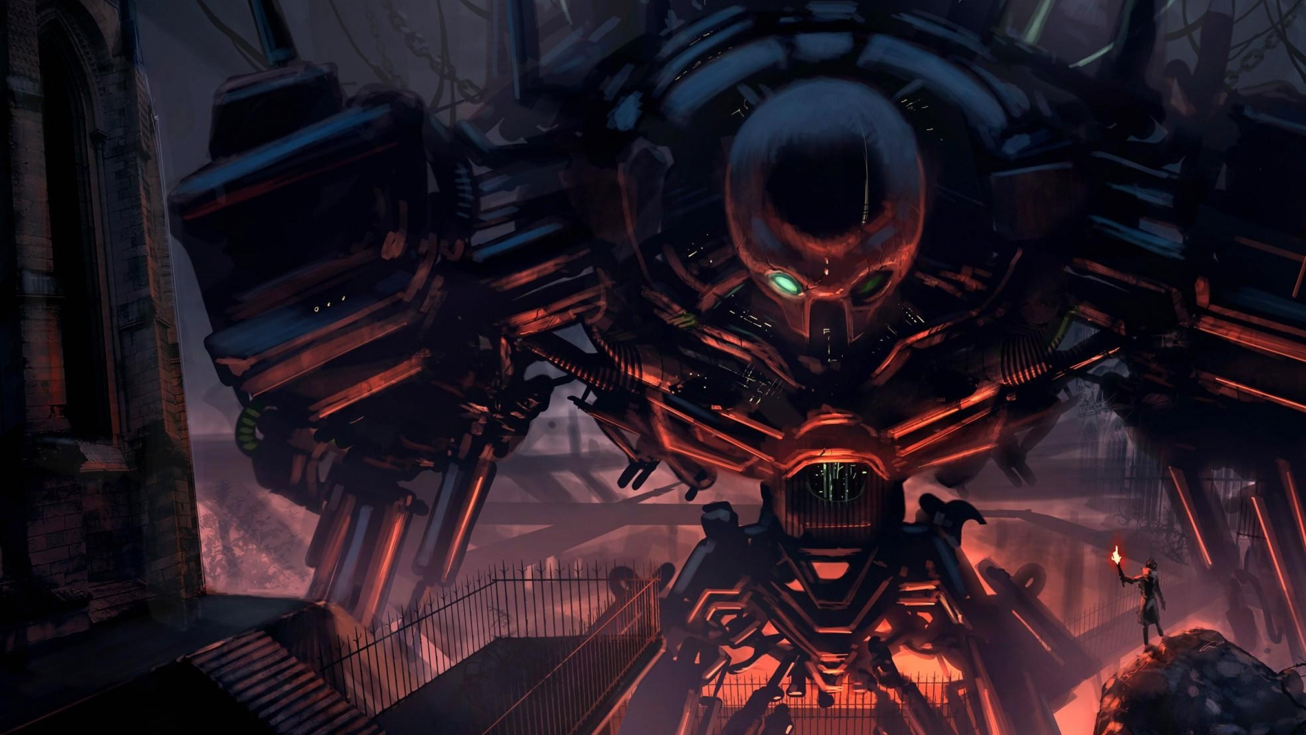 Vaisseau Spatial Noir et Gris. Wallpaper in 2560x1440 Resolution