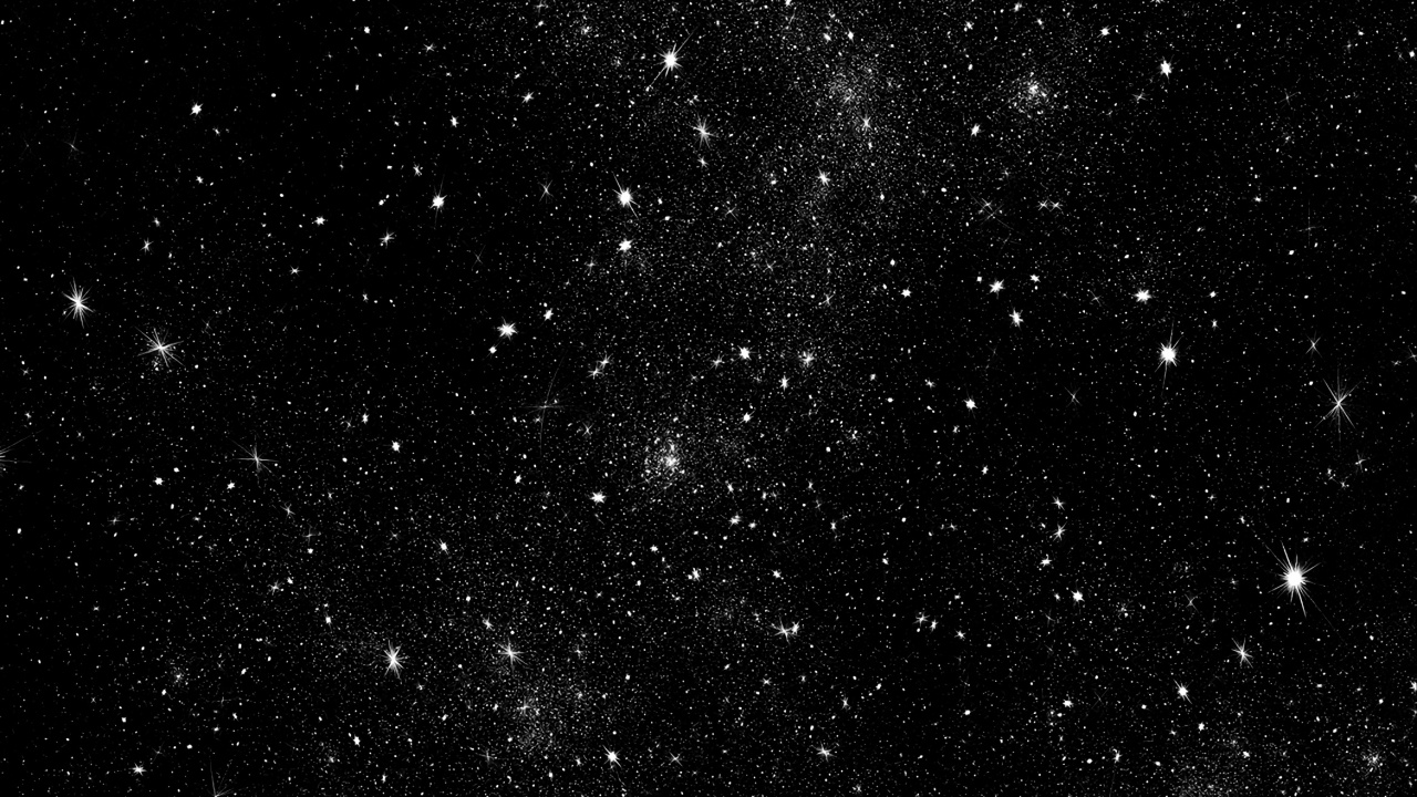 Estrellas Blancas y Negras en el Cielo. Wallpaper in 1280x720 Resolution