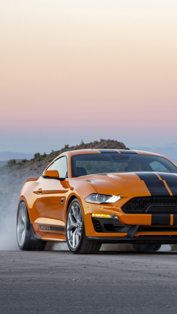 Orange Chevrolet Camaro on Road During Daytime. Wallpaper in 720x1280 Resolution