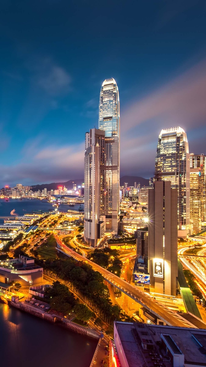 香港, 城市景观, 城市, 大都会, 天际线 壁纸 720x1280 允许