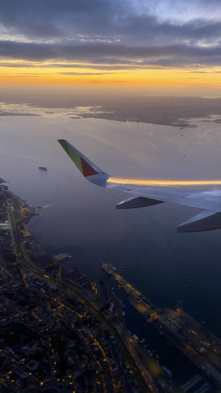 航班, 客机, 航空, 航空公司, 空中旅行 壁纸 750x1334 允许