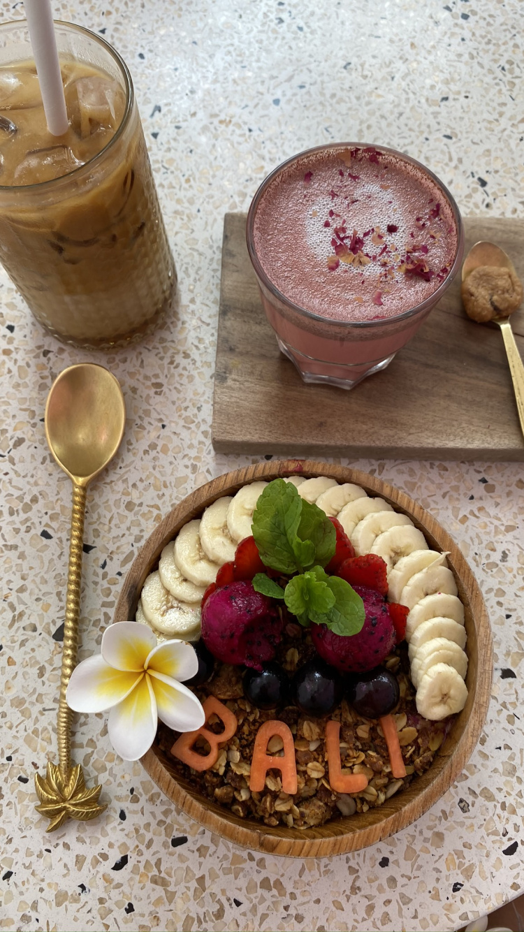 Bali, Super, Breakfast, Smoothie, Dessert Glacé. Wallpaper in 750x1334 Resolution