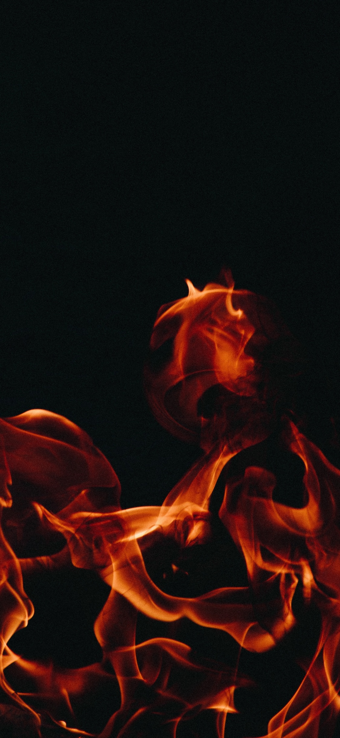 Rote Und Orange Rauchillustration. Wallpaper in 1125x2436 Resolution