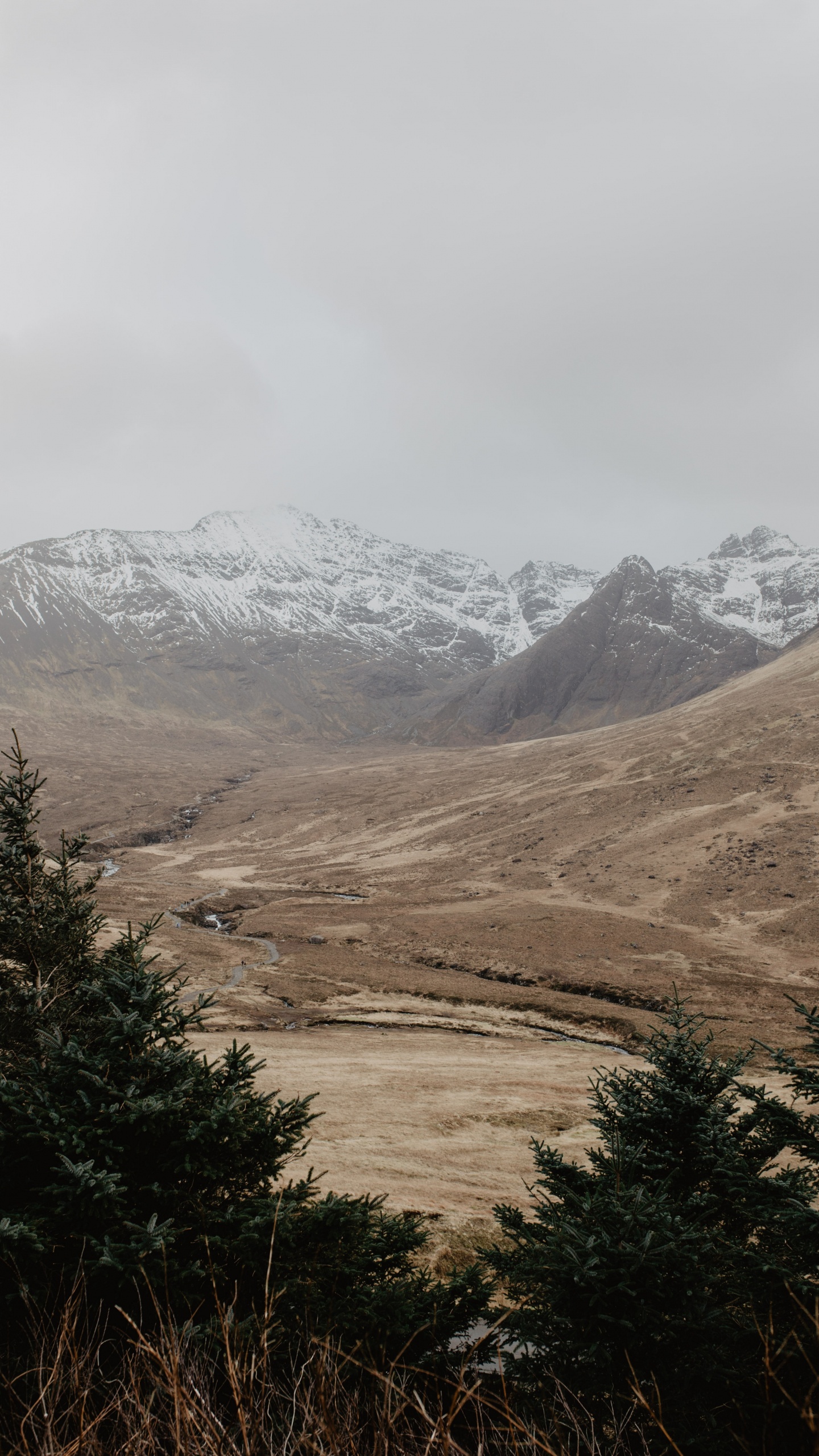 Highland, Mountainous Landforms, Mountain, Wilderness, Mountain Range. Wallpaper in 1440x2560 Resolution