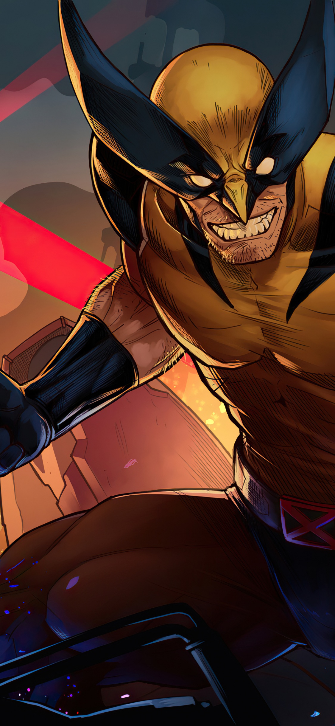 Angry Wolverine Comics, Wolverine, Superhero, Marvel Comics, Superhero Comics. Wallpaper in 1125x2436 Resolution