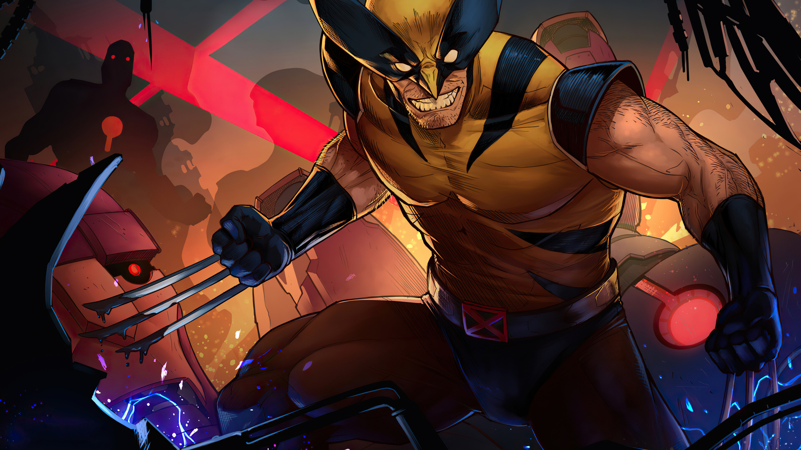 Cómics de Wolverine Enojado, Wolverine, Superhéroe, Marvel Comics, Superhéroe de Los Cómics. Wallpaper in 2560x1440 Resolution
