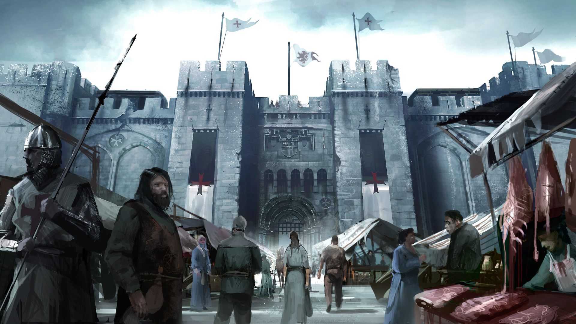 Assassins Creed, Pc-Spiel, Games, Gebäude, Assassinen. Wallpaper in 1920x1080 Resolution