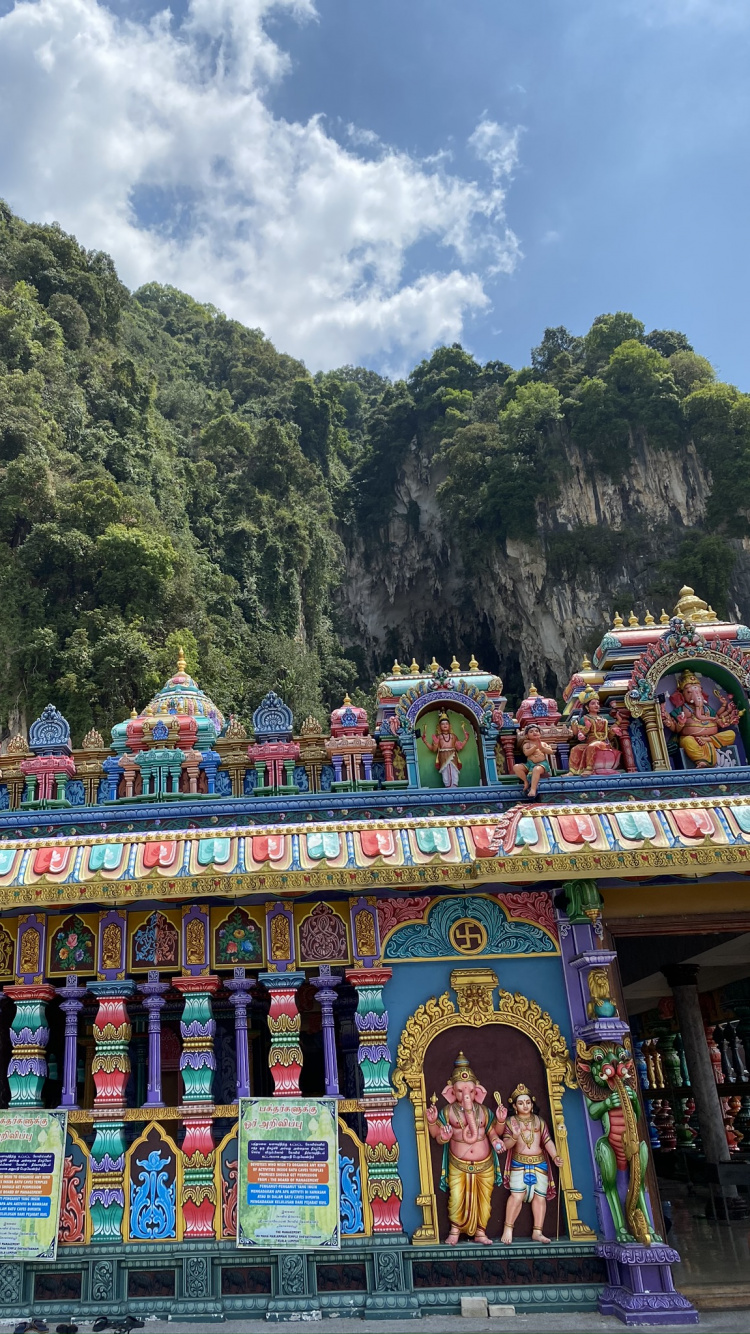 Batu Caves, Tourist Attraction, Tourism, Place of Worship, Holy Places. Wallpaper in 750x1334 Resolution