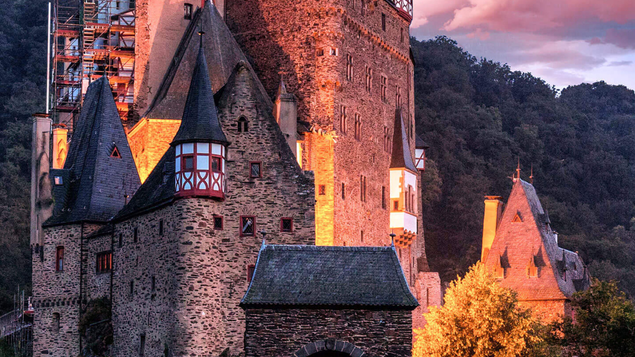 Castillo Eltz, Castillo, Mansión Eltz, Sitio Histórico, Tréveris. Wallpaper in 1280x720 Resolution