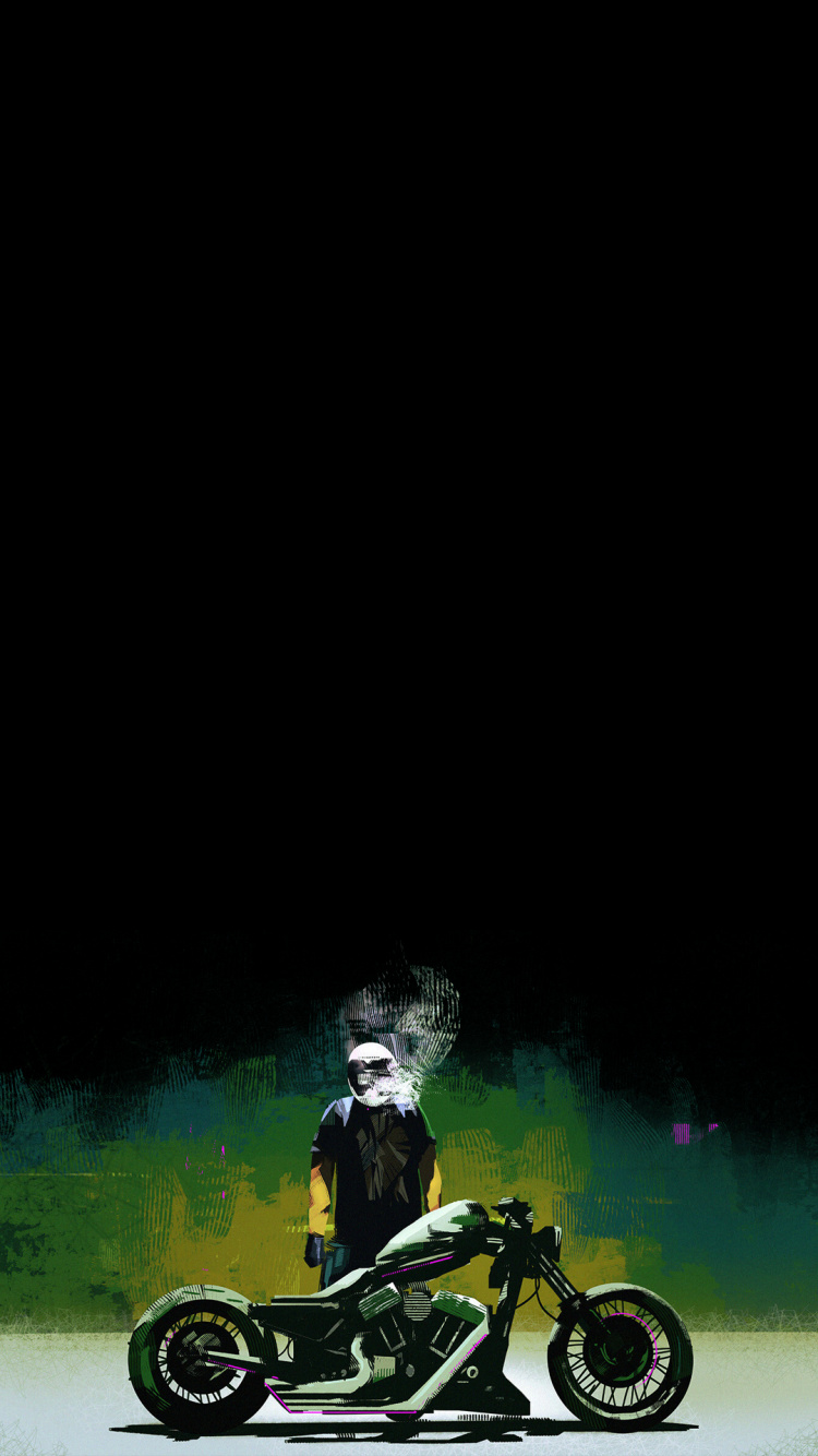 Amoled, Fender, Darkness, Spoke, Painting. Wallpaper in 750x1334 Resolution