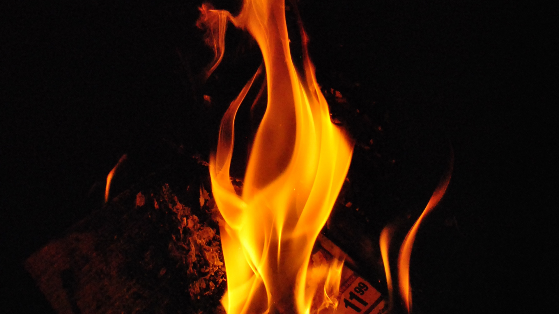 Fire in The Dark During Night Time. Wallpaper in 1920x1080 Resolution