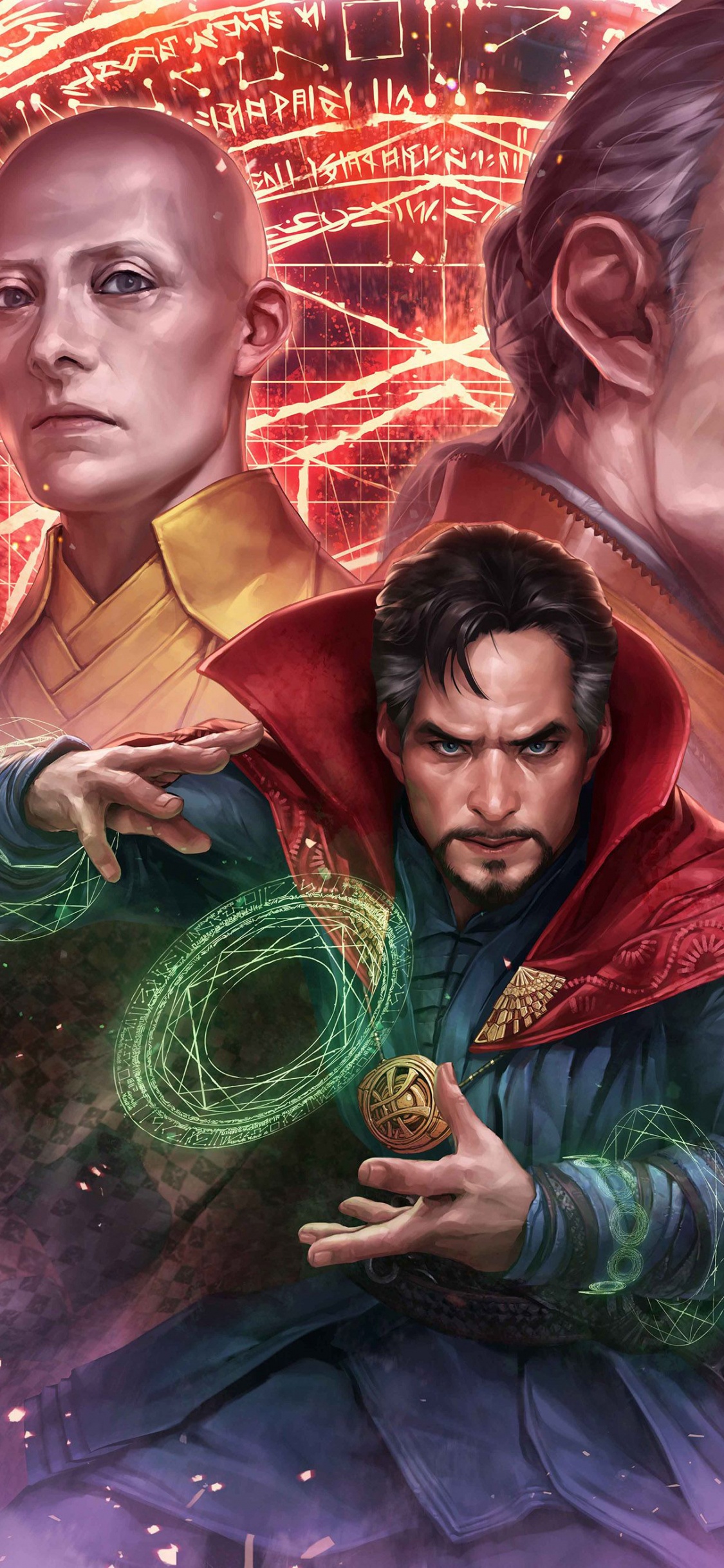 Marvel Avenir De Combat, Doctor Strange, Superhero, Ancien, Illustration. Wallpaper in 1125x2436 Resolution