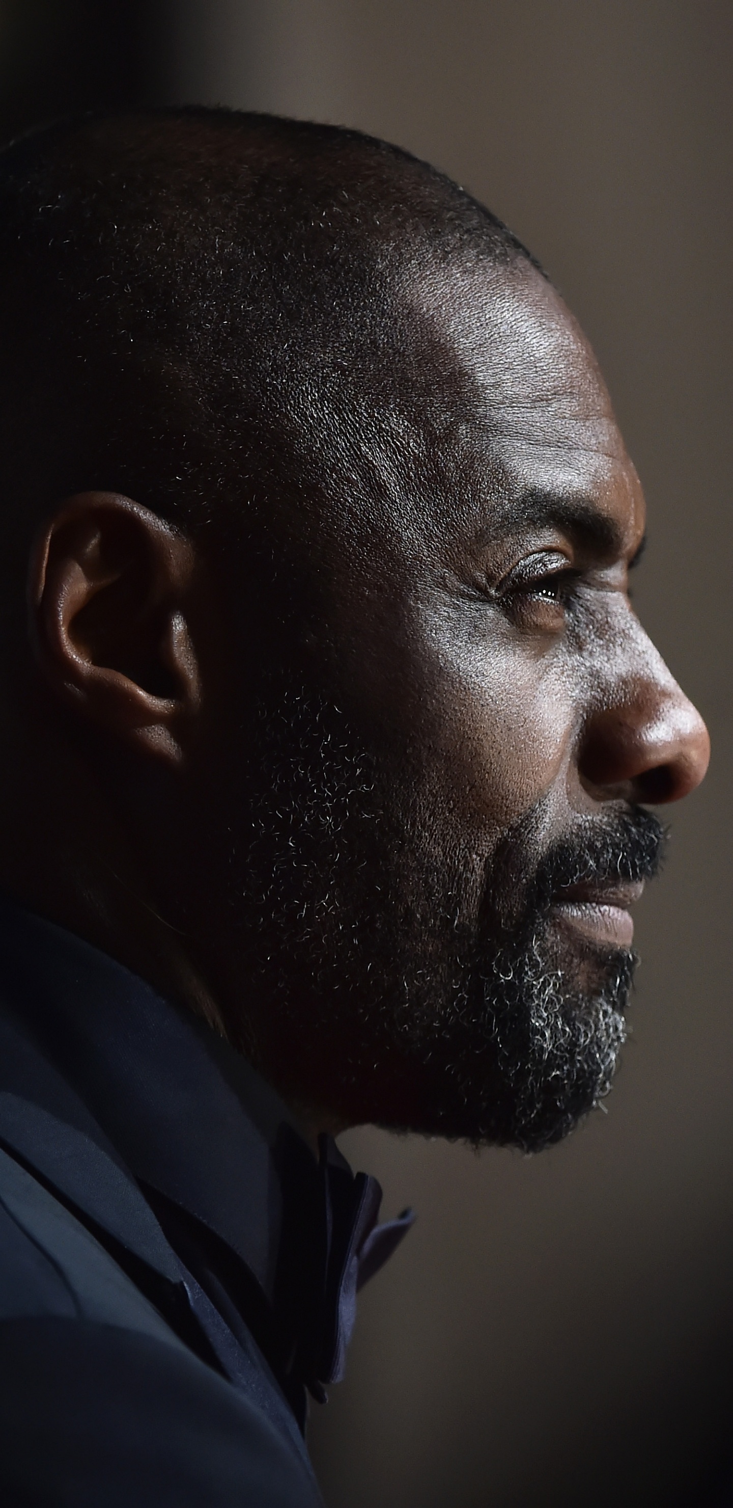 伊德里斯·厄尔巴（Idris Elba）, 黑色的, 脸上的毛发, 鼻子, 胡子 壁纸 1440x2960 允许