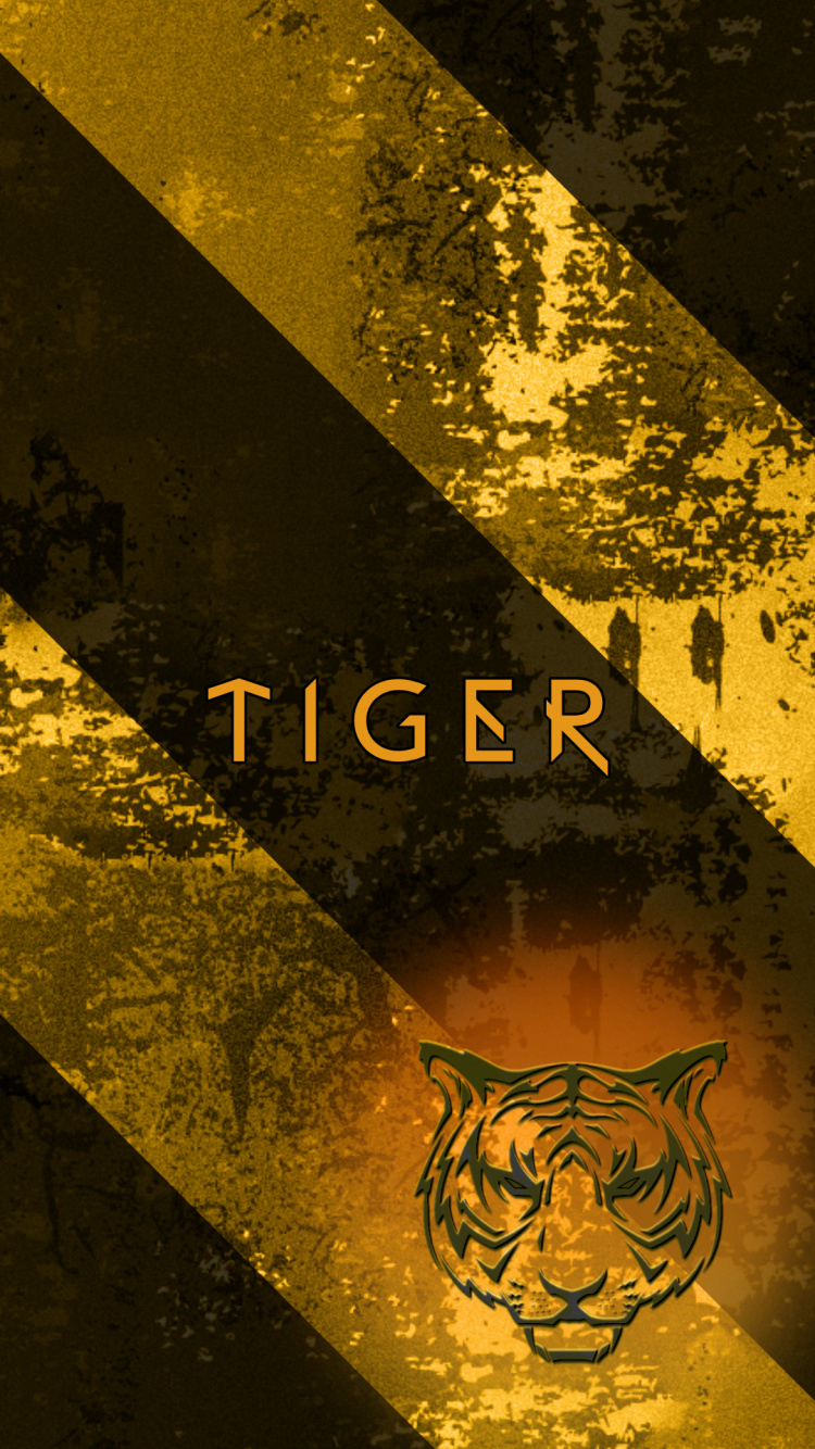 Tatuaje de Cabeza de Tigre, Diseño Gráfico, Cartel, Morena, Ambar. Wallpaper in 750x1334 Resolution