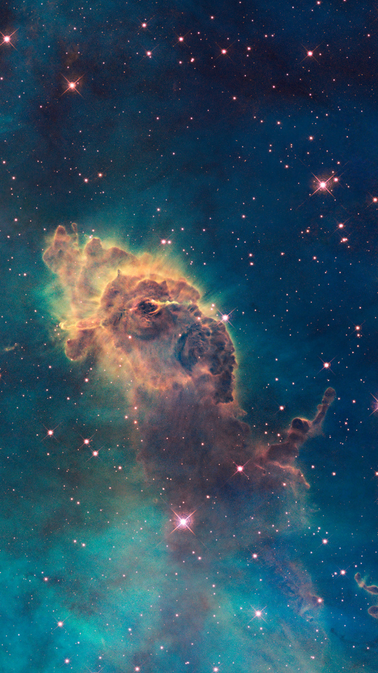 Carina Nebel, Galaxy, Stern, Hubble-space-Teleskop, Astronomie. Wallpaper in 750x1334 Resolution