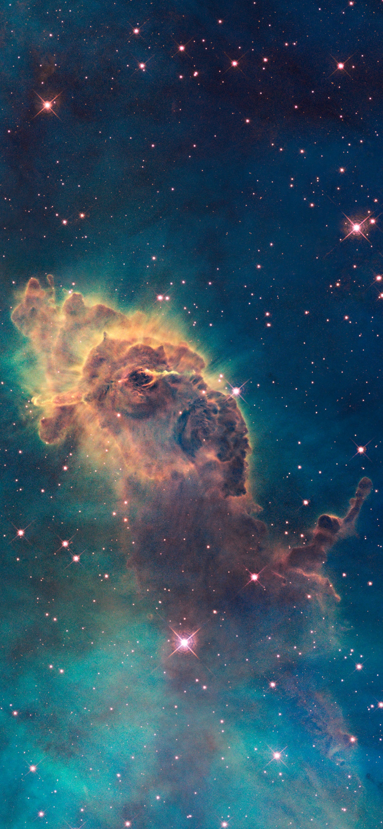 Nebulosa de Carina, Galaxia, Estrella, el Telescopio Espacial Hubble, la Astronomía. Wallpaper in 1242x2688 Resolution