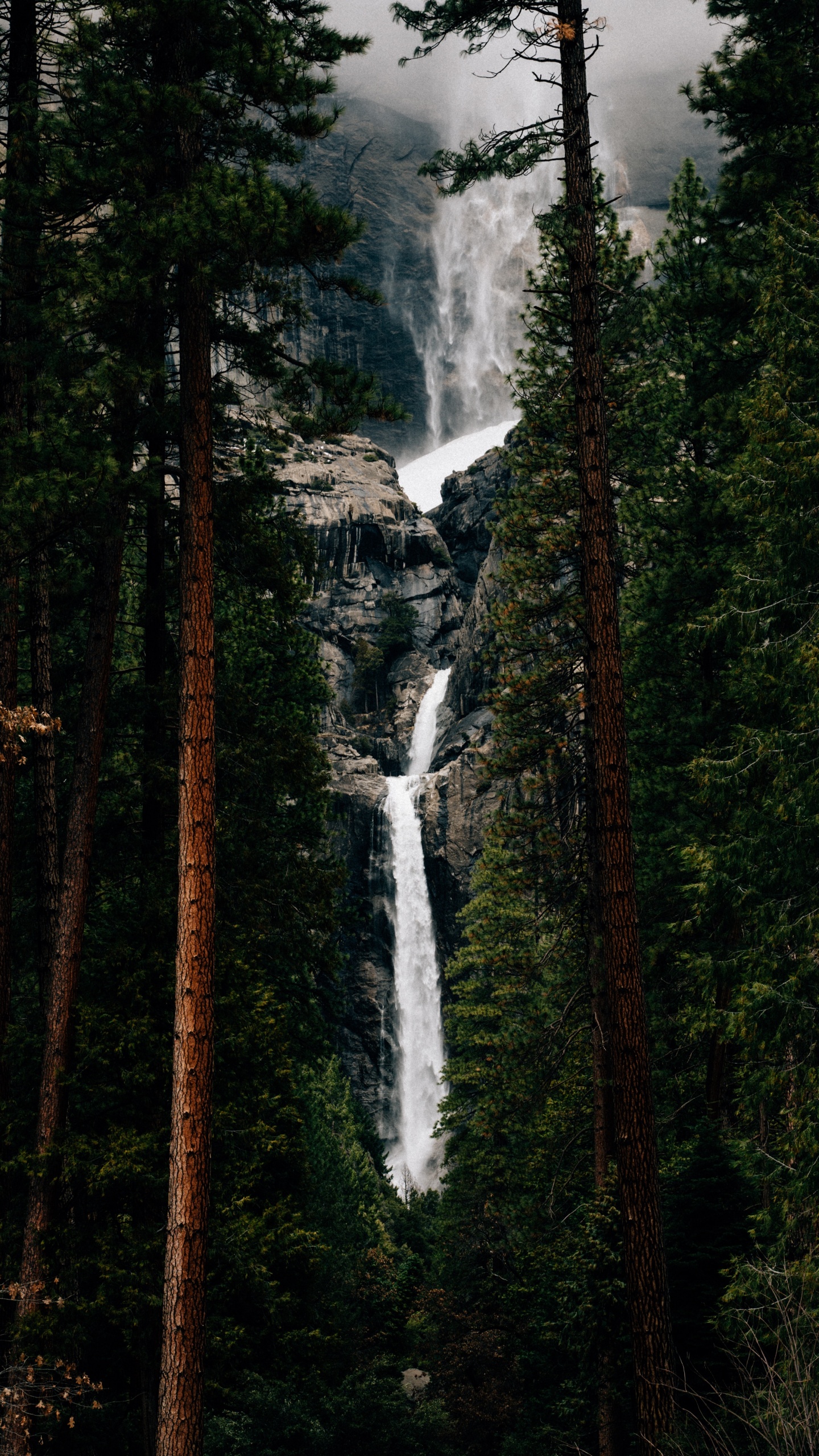 Wasserfall, Gewässer, Natur, Naturlandschaft, Wasser. Wallpaper in 1440x2560 Resolution