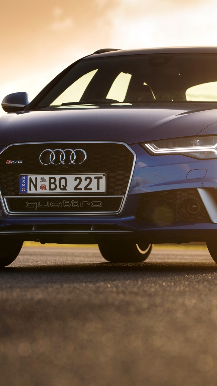 Blue Audi a 4 on Road During Daytime. Wallpaper in 720x1280 Resolution