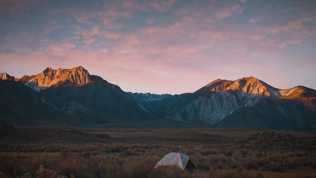Desierto, Camping, Las Formaciones Montañosas, Montaje de Escenografía, Colina. Wallpaper in 1280x720 Resolution