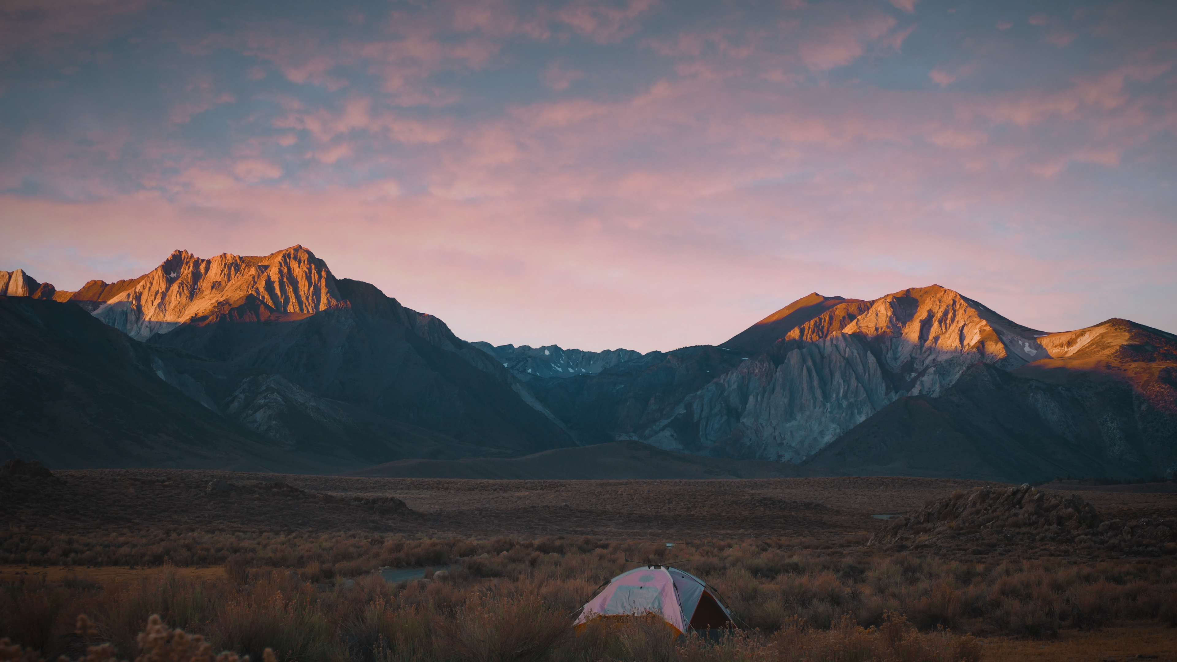 Desierto, Camping, Las Formaciones Montañosas, Montaje de Escenografía, Colina. Wallpaper in 3840x2160 Resolution