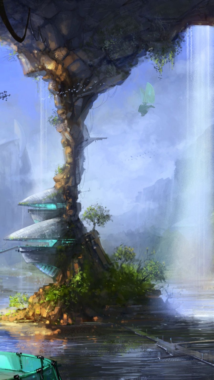 幻想, 科学幻想, 科幻小说, 性质, 生物群落 壁纸 720x1280 允许