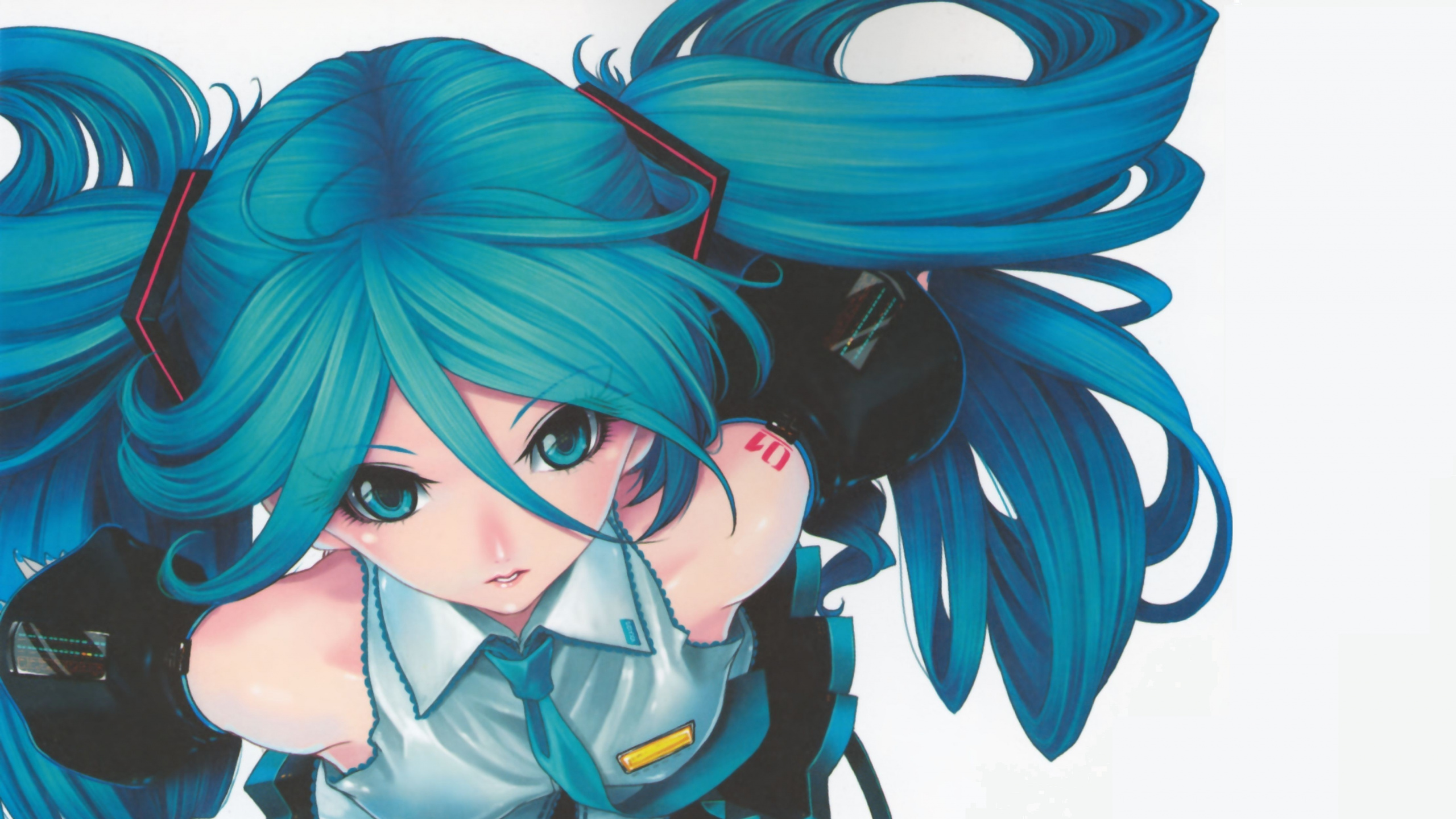 Blauhaariger Männlicher Anime-Charakter. Wallpaper in 2560x1440 Resolution