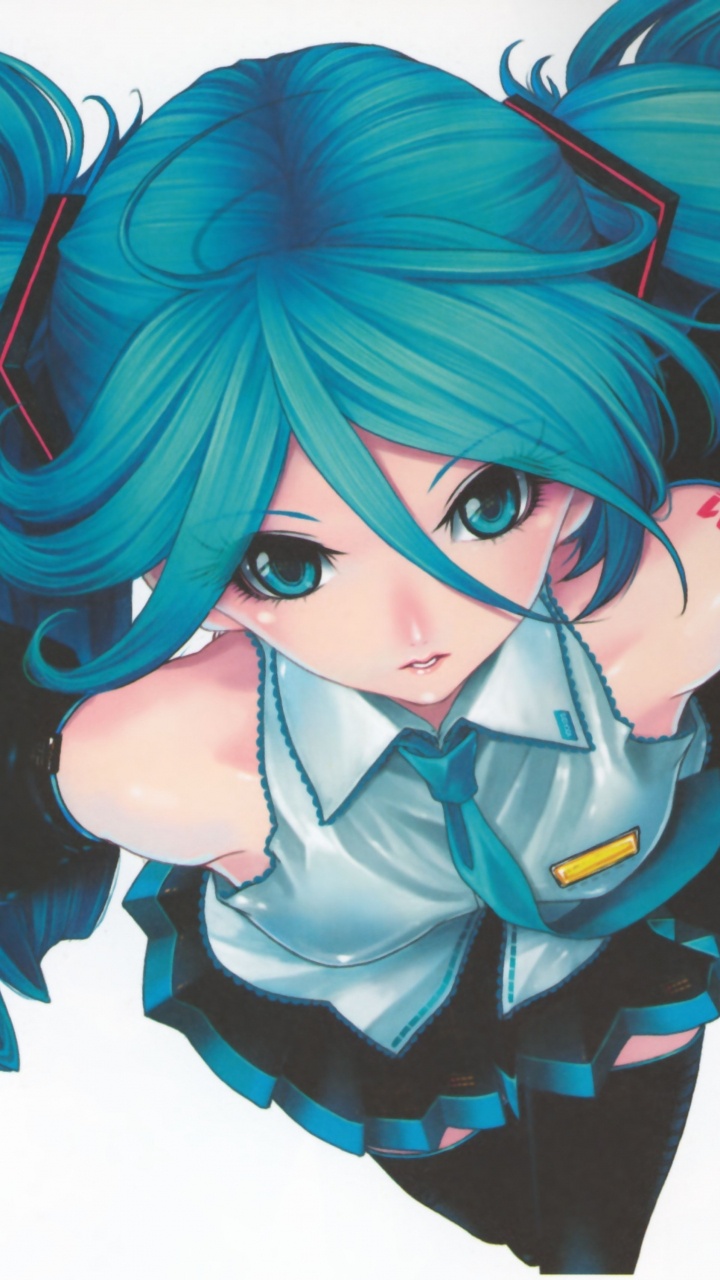 Blauhaariger Männlicher Anime-Charakter. Wallpaper in 720x1280 Resolution