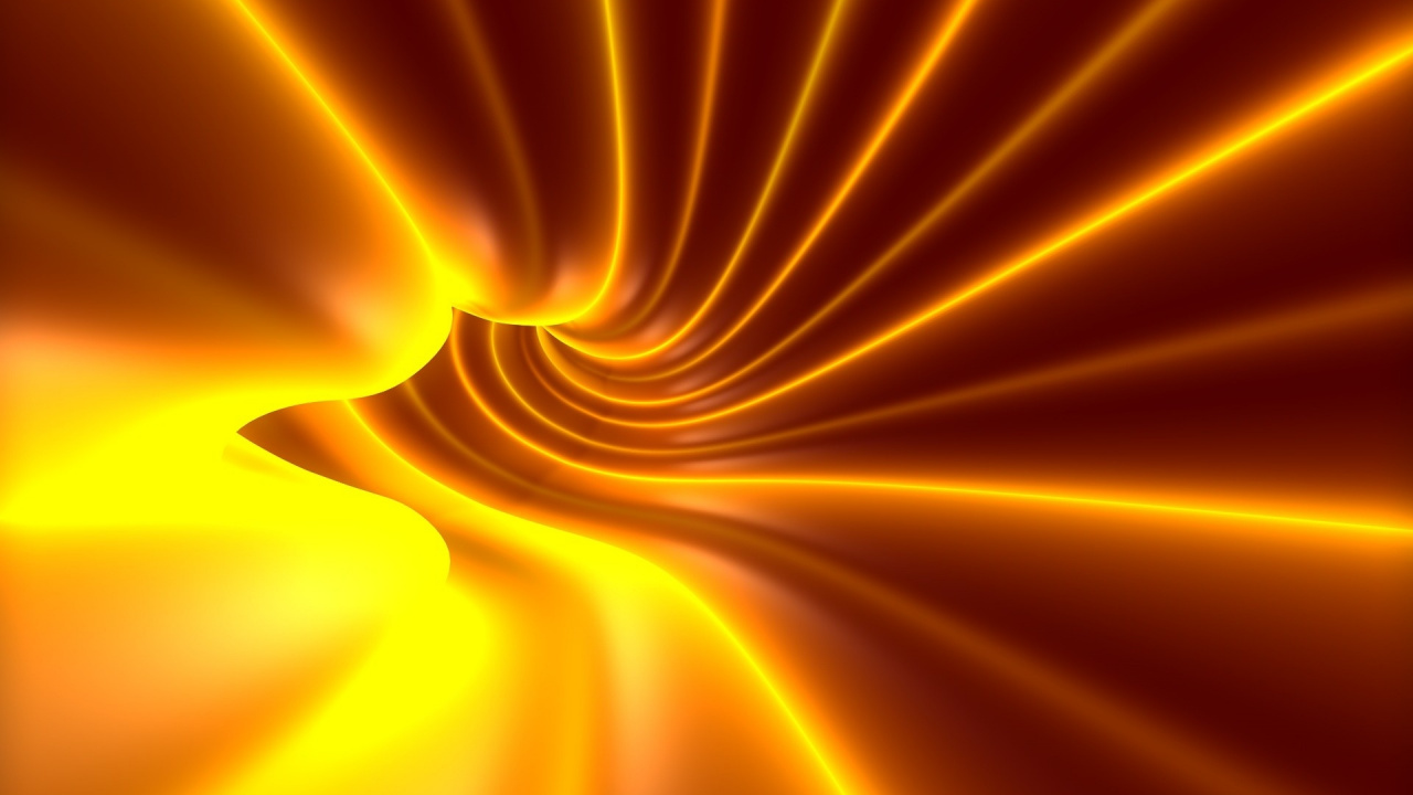 Illustration en Spirale Jaune et Blanche. Wallpaper in 1280x720 Resolution