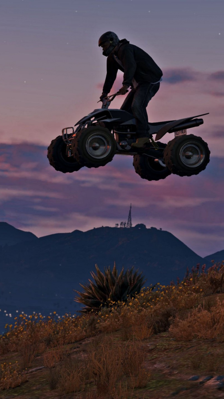 Grand Theft Auto v, Rockstar Games, Mañana, Puesta, Noche. Wallpaper in 750x1334 Resolution