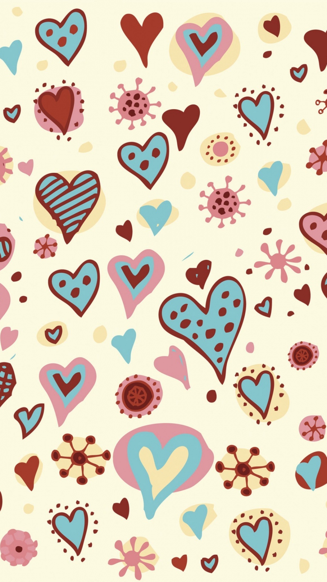 Heart, Pattern, Design, Clip Art, Illustration. Wallpaper in 1080x1920 Resolution