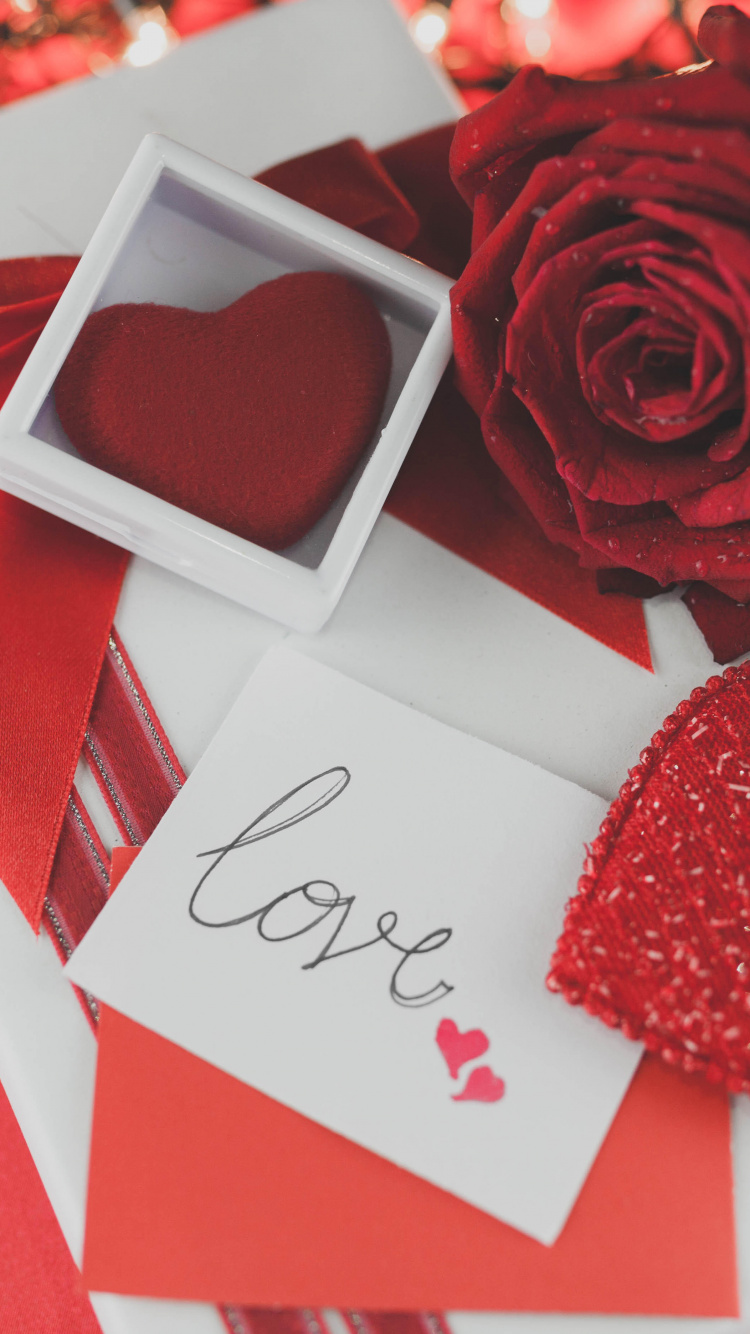 Valentines Tag, Rose, Garten Rosen, Herzen, Liebe. Wallpaper in 750x1334 Resolution