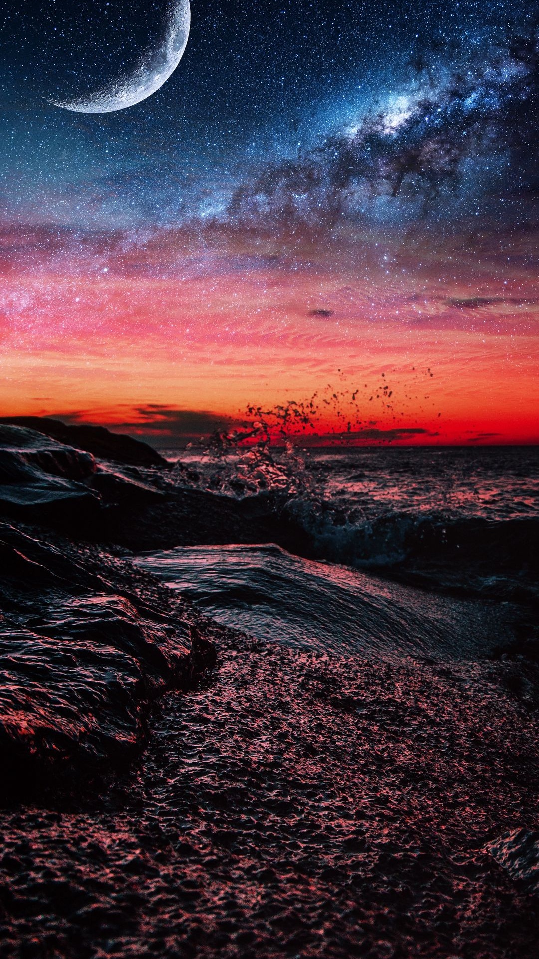 Cloud, Water, Atmosphere, Liquid, Afterglow. Wallpaper in 1080x1920 Resolution