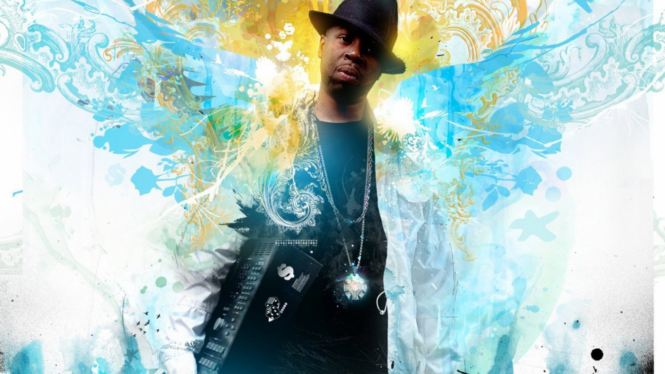 J Dilla, Jay Stay Paid, 2009, Dilla Beats, Illustration. Wallpaper in 1366x768 Resolution