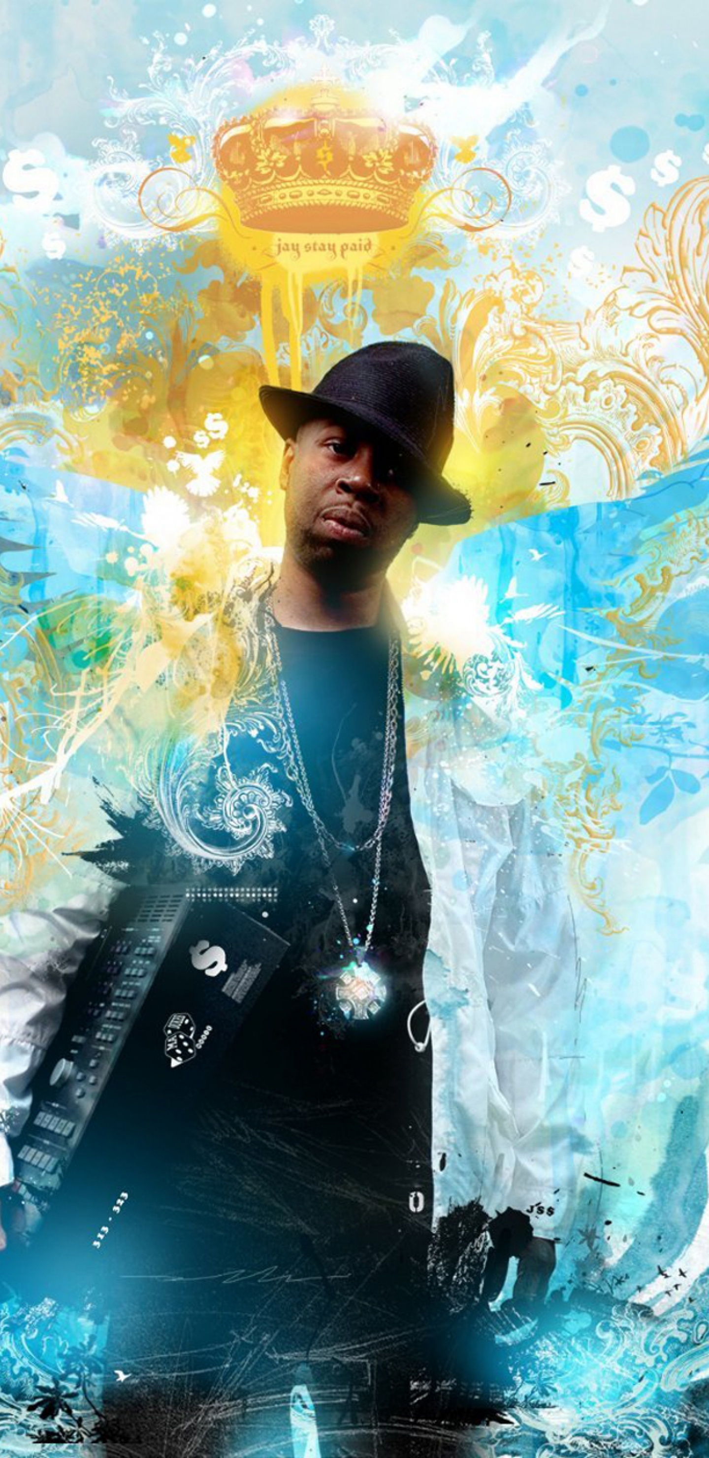 J Dilla, Zwei Tausend Neun, Illustration, Kunst, Musiker. Wallpaper in 1440x2960 Resolution