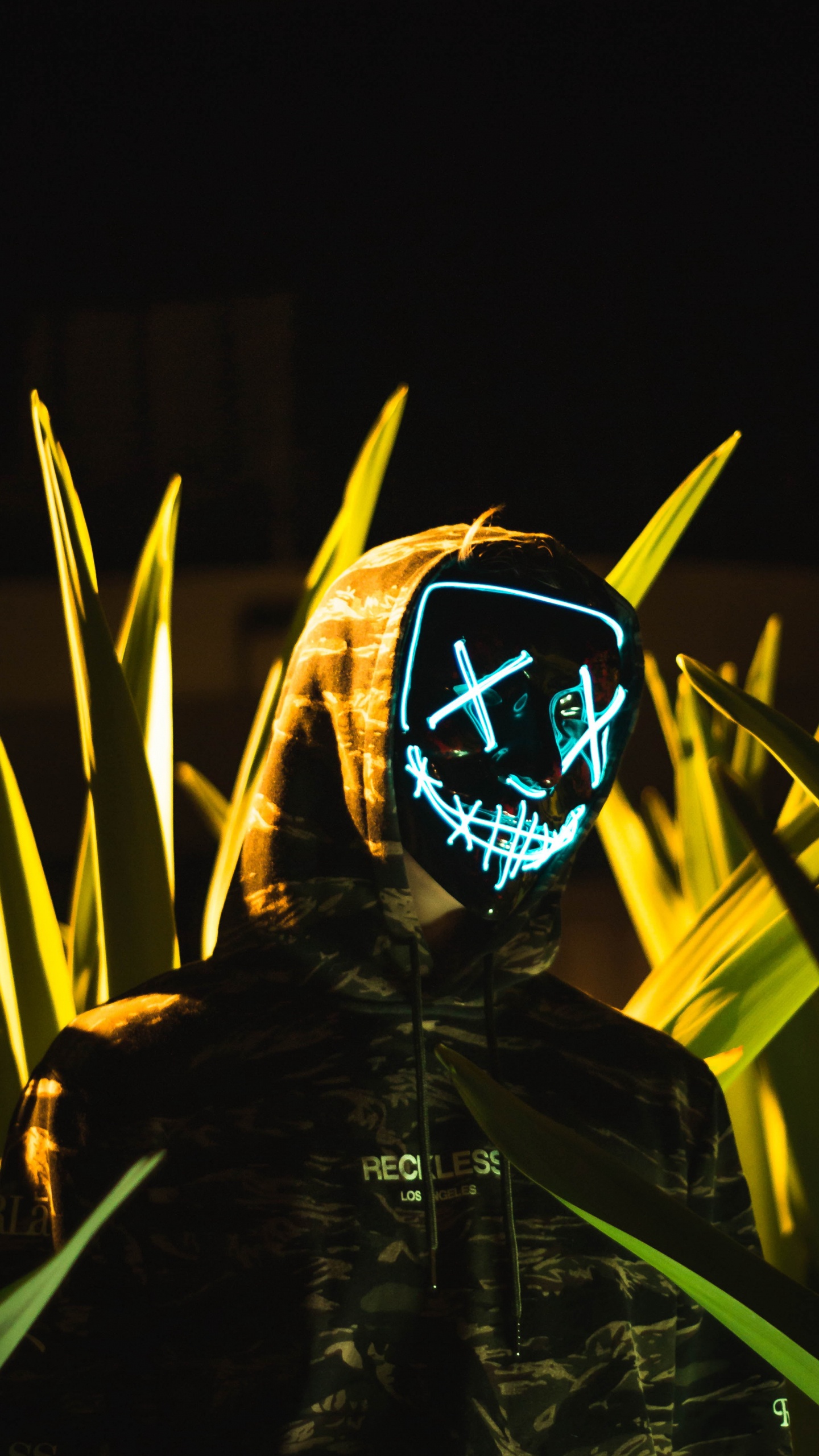 Anonymous Light, Light, Anonymity, Art, Electric Blue. Wallpaper in 1440x2560 Resolution