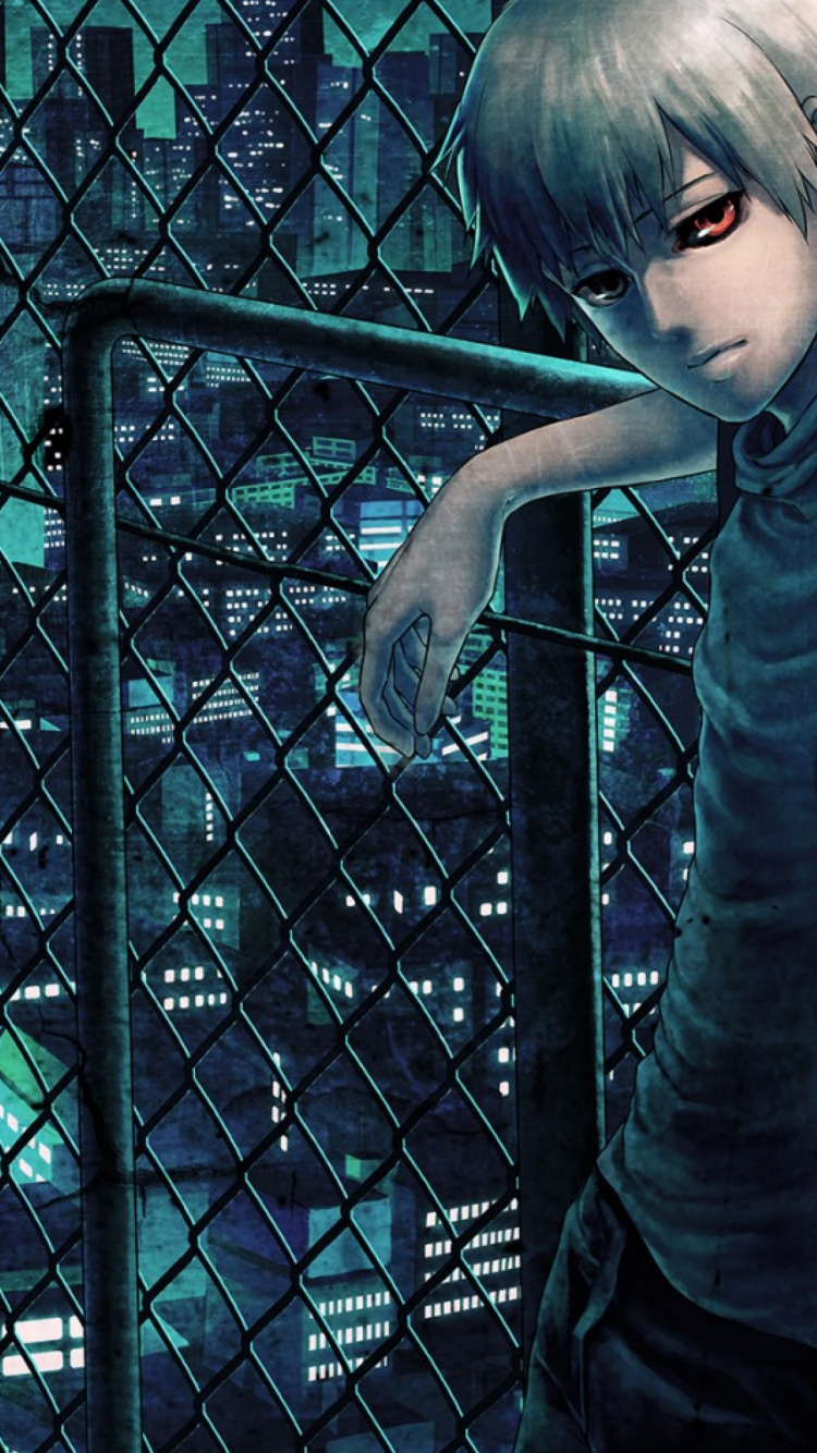 Boy in Green T-shirt Standing Beside Green Metal Fence. Wallpaper in 750x1334 Resolution