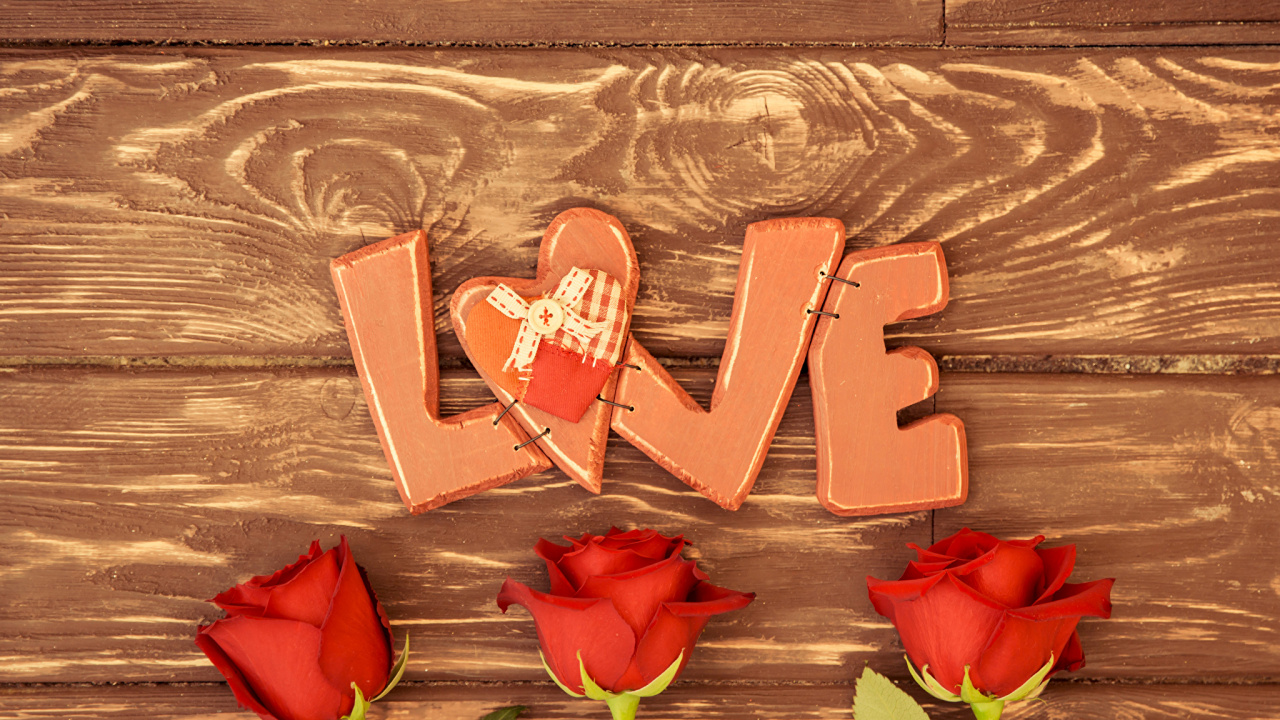 le Jour de Valentines, Cœur, Red, Amour, Art. Wallpaper in 1280x720 Resolution