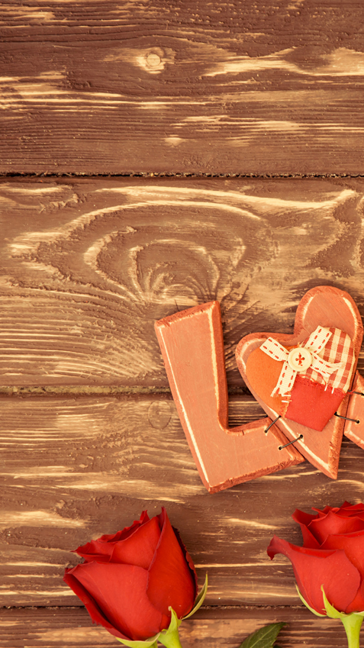 le Jour de Valentines, Cœur, Red, Amour, Art. Wallpaper in 750x1334 Resolution