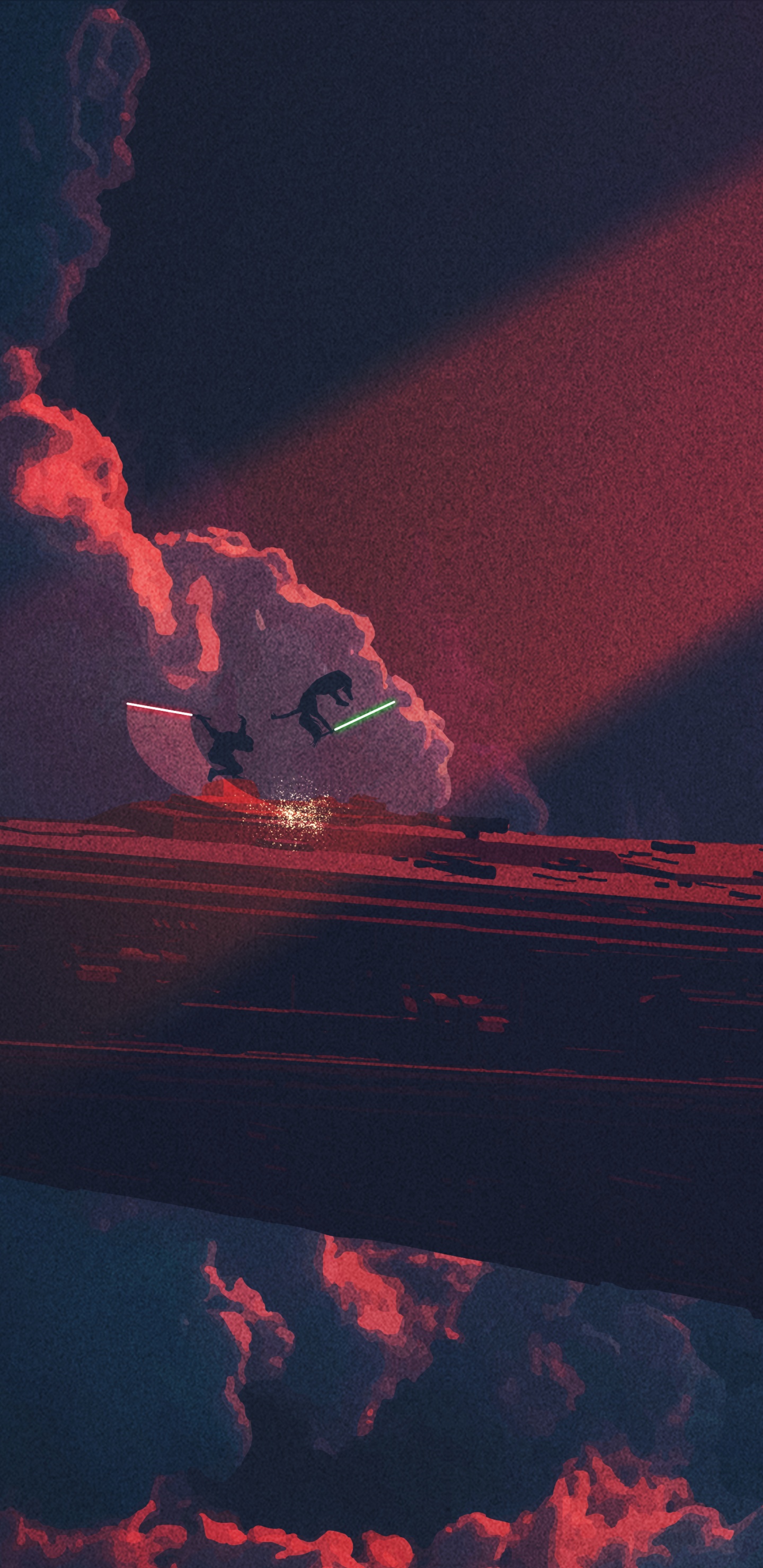 Destructeur D'étoiles, Star Wars, L'art Numérique, Red, Performance. Wallpaper in 1440x2960 Resolution