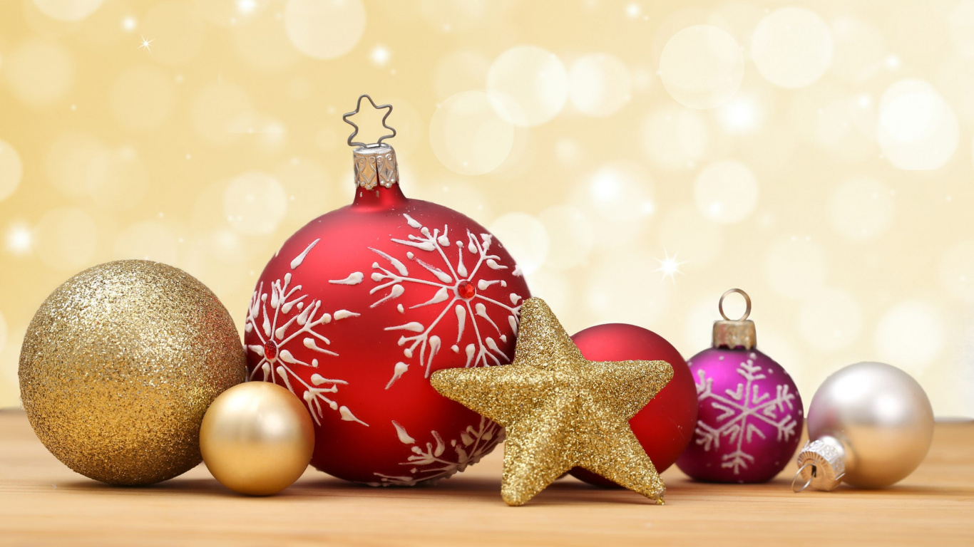 Christmas Day, New Year, Christmas Decoration, Christmas Ornament, Christmas. Wallpaper in 1366x768 Resolution