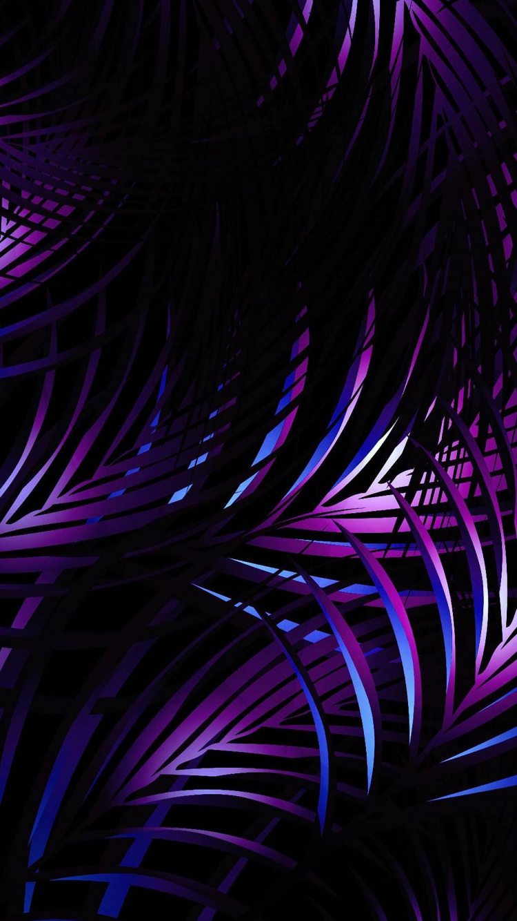 Ilustración Abstracta Púrpura y Negro. Wallpaper in 750x1334 Resolution