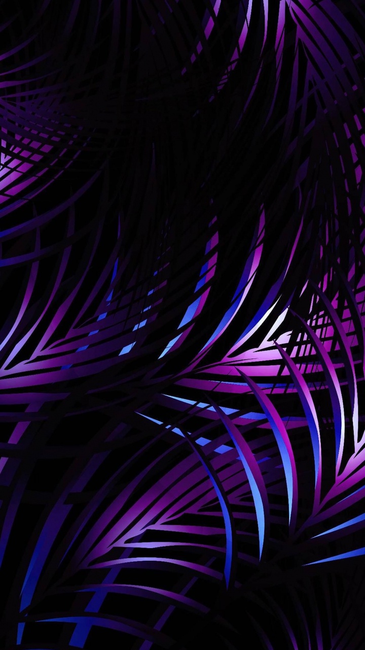 Purple and Black Abstract Illustration. Wallpaper in 720x1280 Resolution