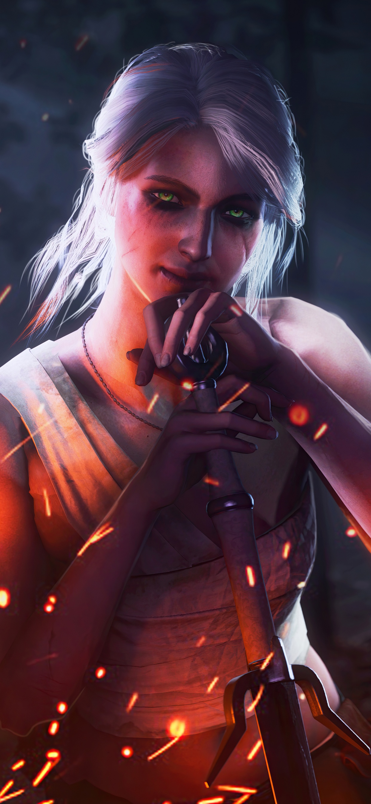 The Witcher 3 Wild Hunt, Ciri, Geralt de Rivia, Witcher, Divertissement. Wallpaper in 1242x2688 Resolution