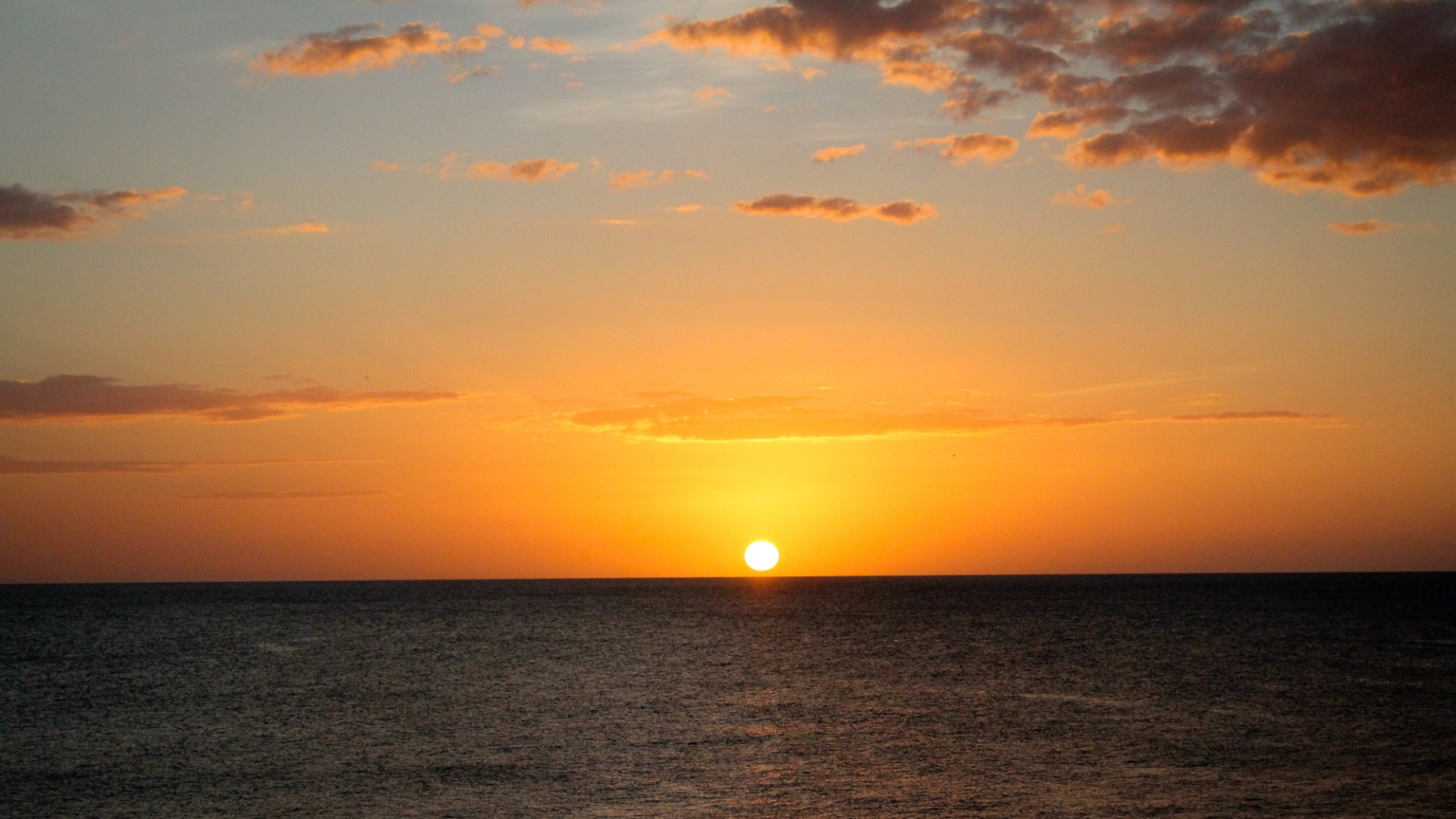 Horizont, Sonnenuntergang, Meer, Afterglow, Sonnenaufgang. Wallpaper in 1920x1080 Resolution