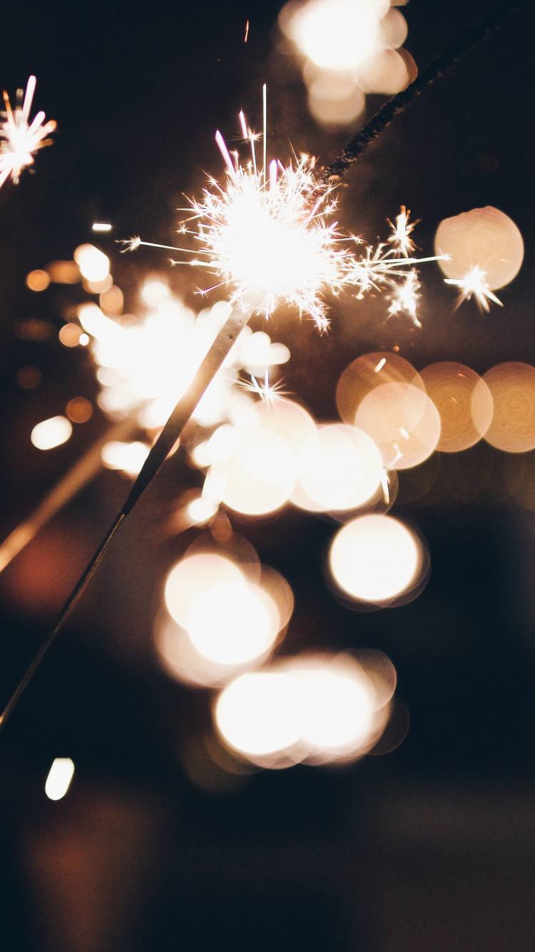 Fuego, Pirotecnia, Luz, Evento, Nochevieja. Wallpaper in 750x1334 Resolution