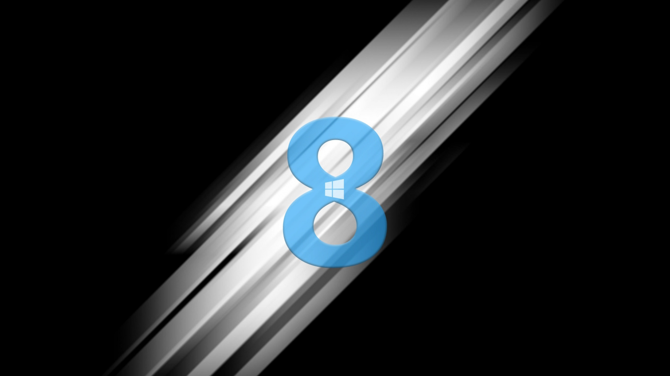 Blue and White Number 3 Illustration. Wallpaper in 1366x768 Resolution